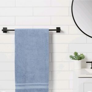 Threshold Matte black Towel bar